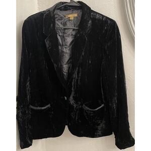 Target Limited Edition Women’s Black Crushed Velvet Blazer Size 18 RN17730